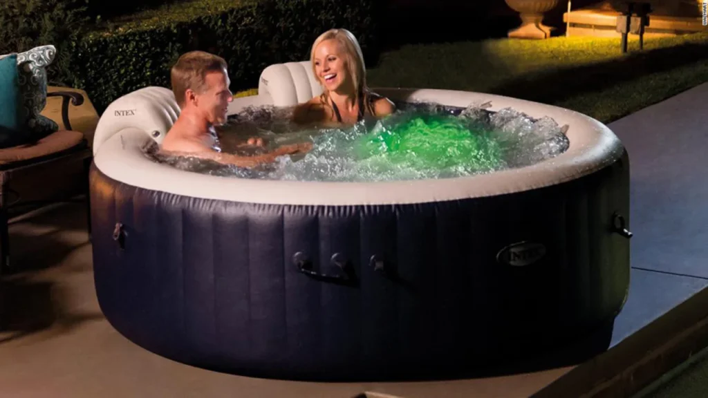 Can You Safely Inflate a Hot Tub with Water Inside? One Hot Tub